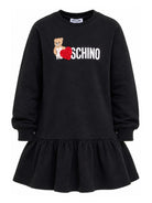 Abito per bambina Moschino Kids nero con stampa teddy HDV0I3LDA18 60100 MOSCHINO KIDS 