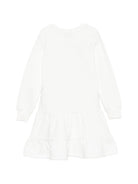 Abito per bambina Moschino Kids bianco con stampa grafica HDV0IBLCA83 10063 MOSCHINO KIDS 