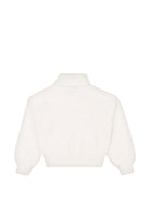 Maglione per bambina Moschino Kids bianco con stampa teddy HDW02JLHE77 10063 MOSCHINO KIDS 