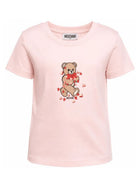 T-shirt per bambina Moschino Kids rosa con stampa Teddy Bear HIM06KLBA11 50209 MOSCHINO KIDS 