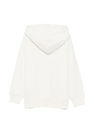 Felpa per bambini Moschino Kids bianca con stampa logo sul davanti HMF098LCA93 10063 MOSCHINO KIDS 