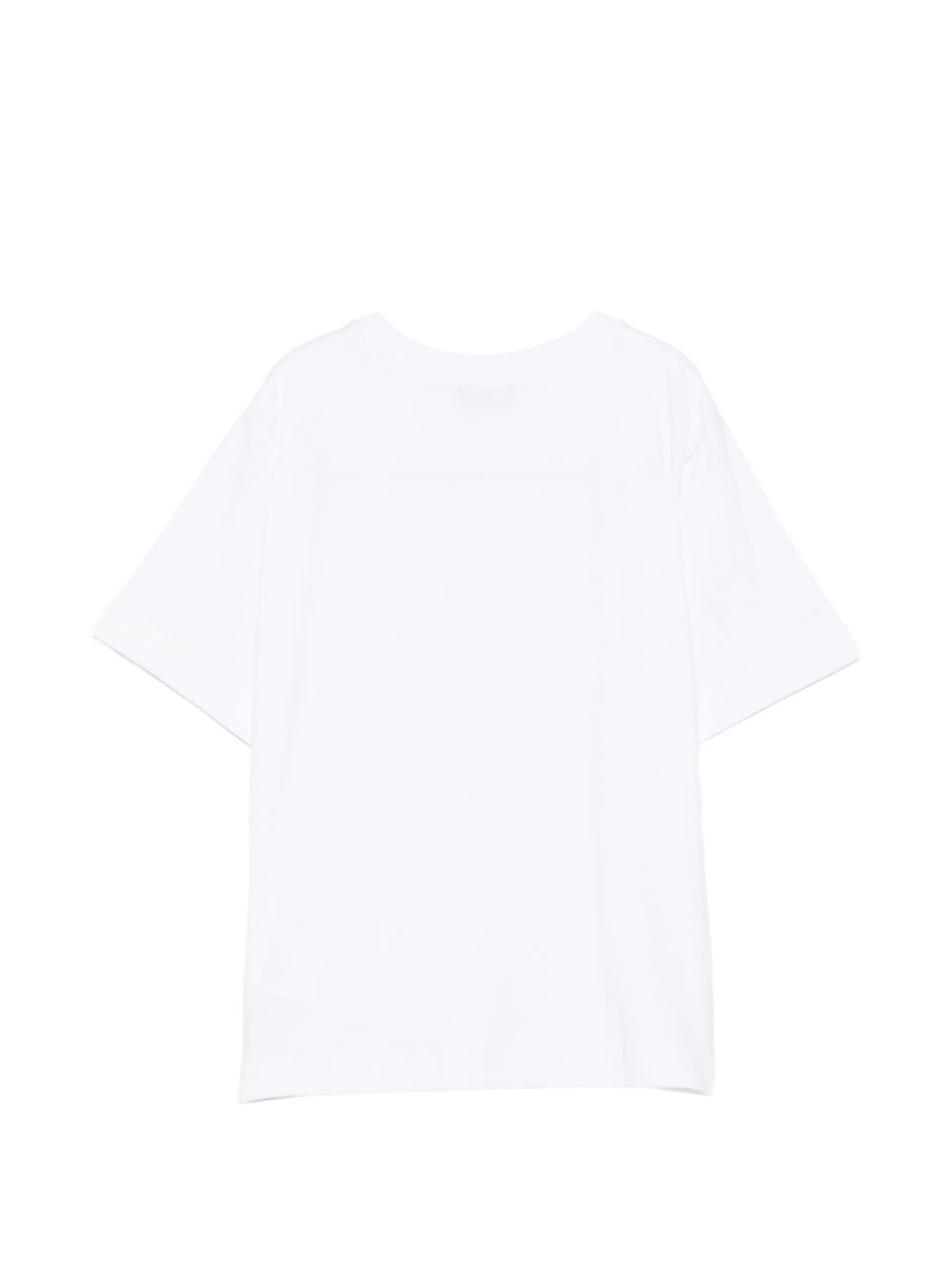 T-shirt per bambini Moschino Kids bianca con stampa Teddy sul davanti HMM05WLAA34 10101 MOSCHINO KIDS 