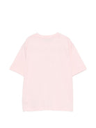 T-shirt per bambini Moschino Kids rosa con stampa orsetto HMM05WLAA34 50209 MOSCHINO KIDS 