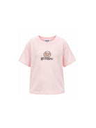 T-shirt per bambini Moschino Kids rosa con stampa orsetto HMM05WLAA34 50209 MOSCHINO KIDS 