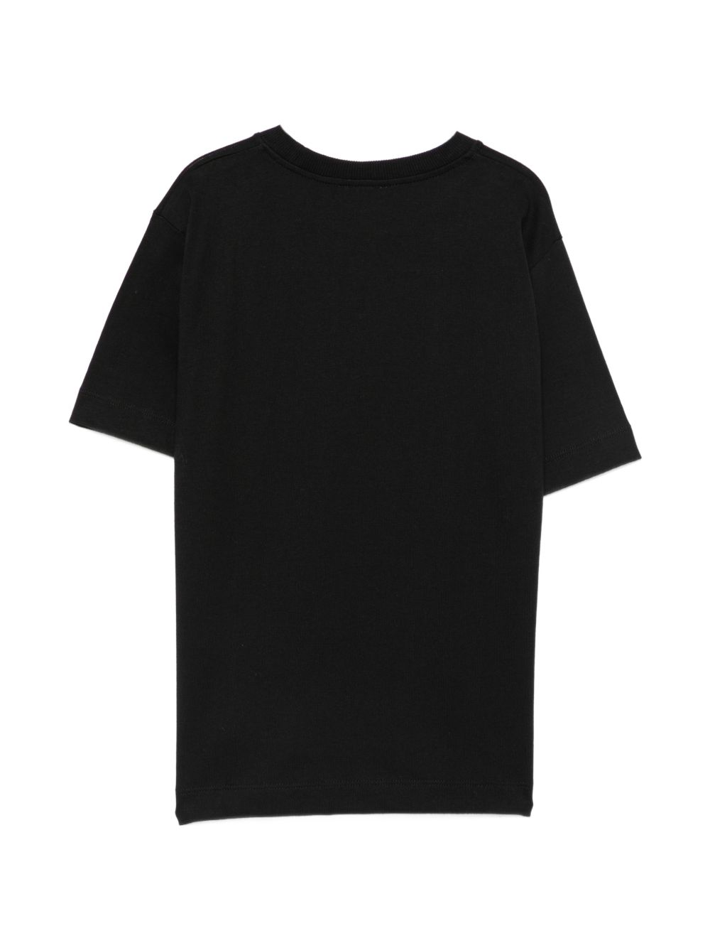 T-shirt per bambini Moschino Kids nera con stampa orsetto sul davanti HMM05WLAA34 60100 MOSCHINO KIDS 