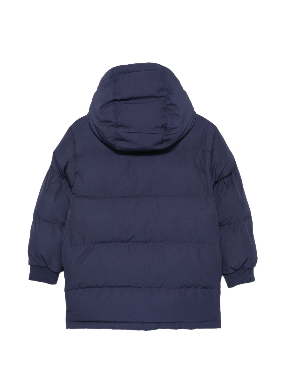 Giubbino per bambino Moschino Kids blu navy con stampa logo sul davanti HMS05HL3AC4 40016 MOSCHINO KIDS 