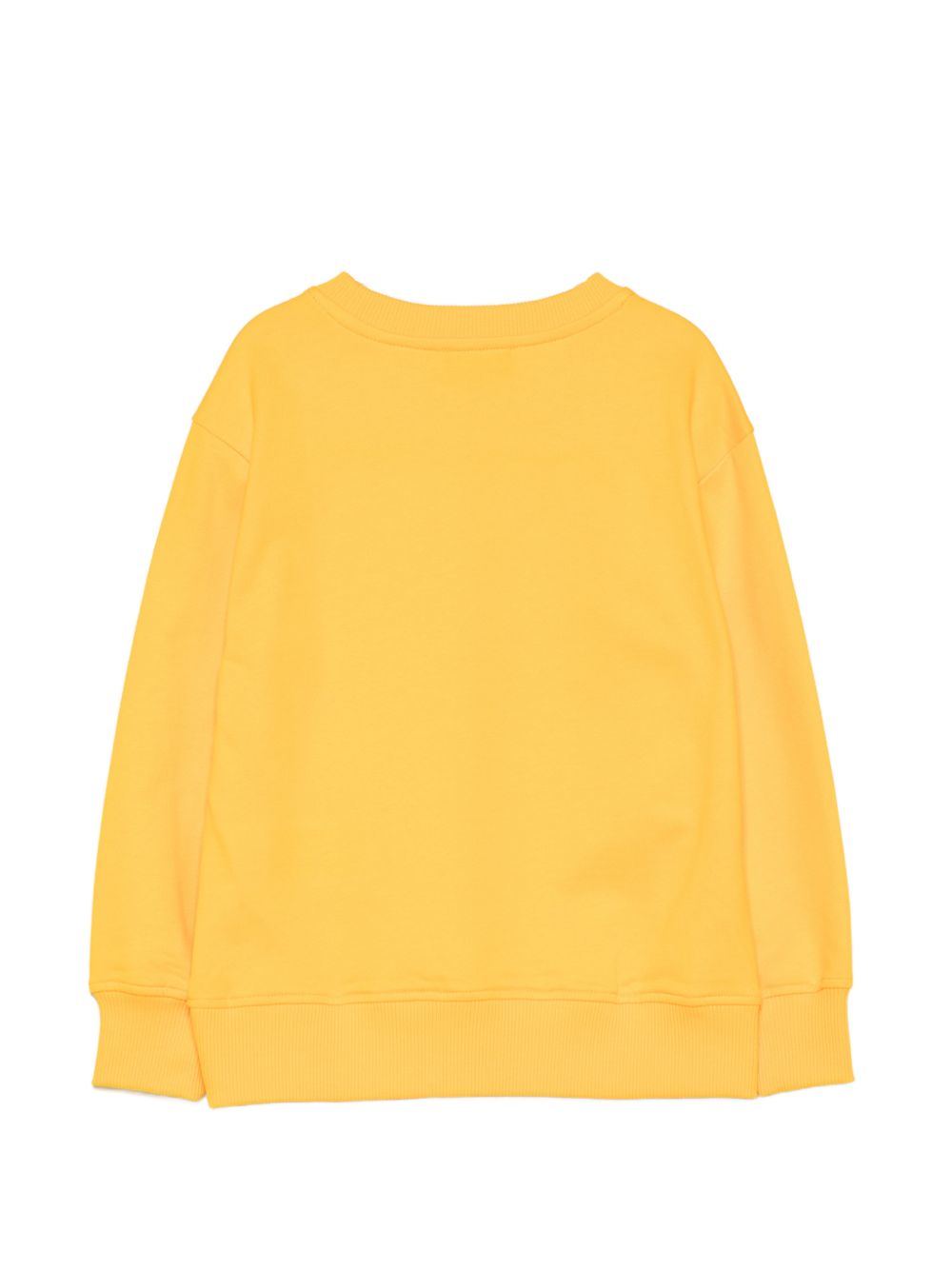 Felpa per bambini Moschino Kids gialla con stampa grafica HNF099LCA94 51140 MOSCHINO KIDS 