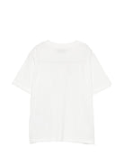 T-shirt per bambini Moschino Kids bianca con stampa Teddy con albero di Natale HQM05WLAA10 10063 MOSCHINO KIDS 