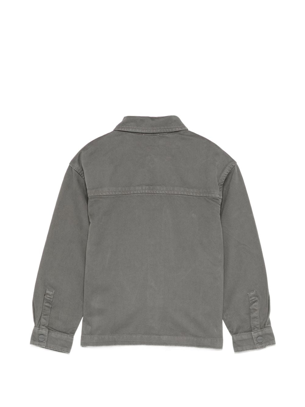 Camicia per bambino Moschino Kids grigia acciaio con colletto classico HUC02OLOC10 60380 MOSCHINO KIDS 