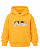 Felpa per bambini Moschino Kids gialla con stampa grafica HUF09ZLCA83 51140 MOSCHINO KIDS 