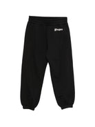 Felpa per bambini Moschino Kids nera con stampa logo HUF0A3LCA83 60100 MOSCHINO KIDS 