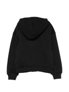 Felpa per bambino Moschino Kids nera con stampa Teddy sul davanti HUF0A4LCA83 60100 MOSCHINO KIDS 