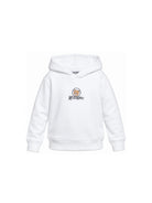 Felpa per bambini Moschino Kids bianca con stampa Teddy sul davanti HUF0A7LCA83 10101 MOSCHINO KIDS 