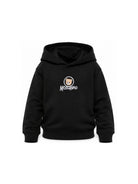 Felpa per bambini Moschino Kids nera con stampa Teddy sul davanti HUF0A7LCA83 60100 MOSCHINO KIDS 
