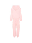 Tuta per bambina Moschino Kids rosa con dettaglio teddy bear HUK04RLCA83 50209 MOSCHINO KIDS 