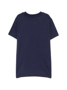 T-shirt per bambini Moschino Kids blu con motivo Teddy Bear HUM05XLAA20 40016 MOSCHINO KIDS 