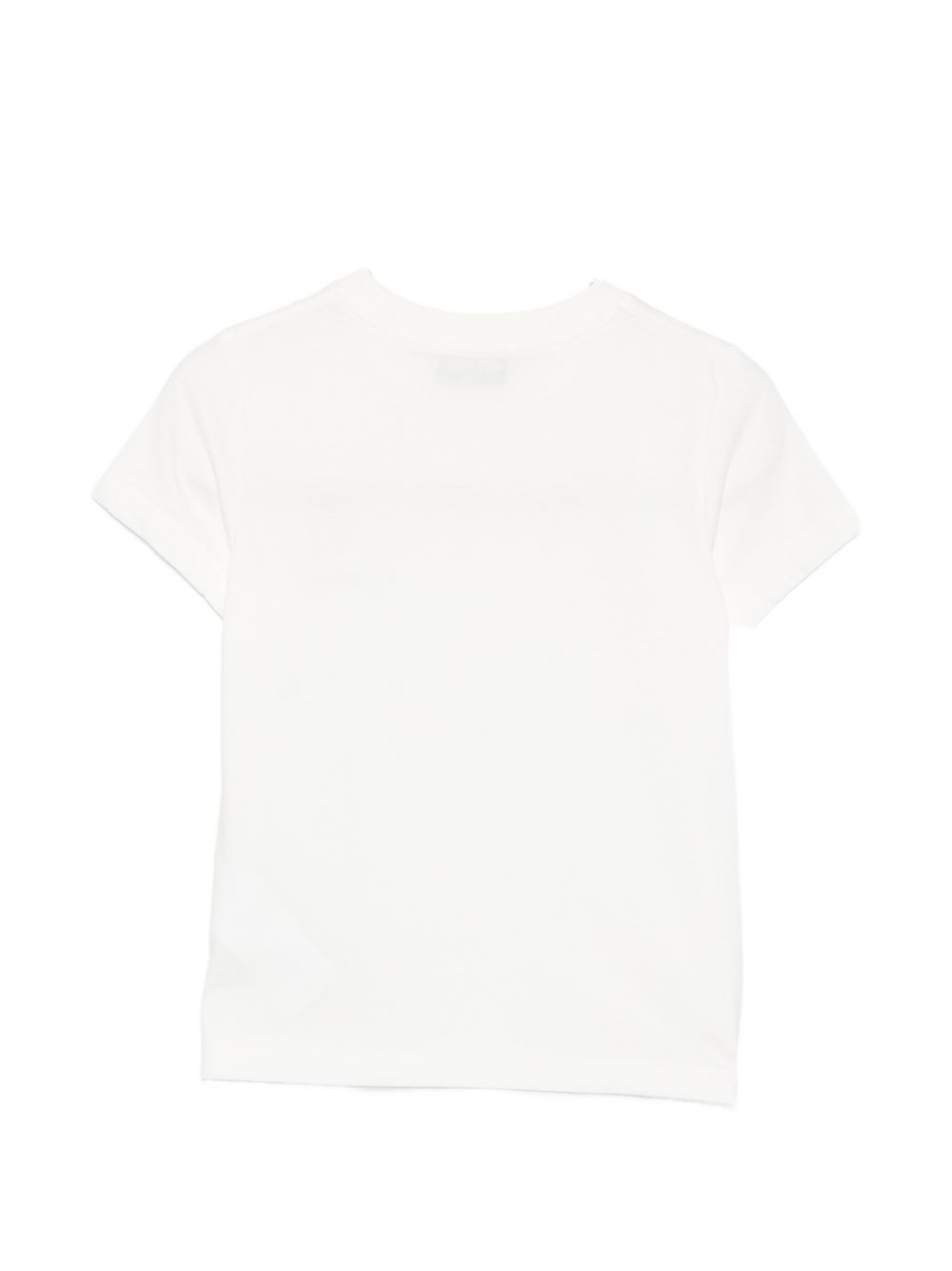 T-shirt per bambini Moschino Kids bianca con Teddy ricamato sul davanti HUM05YLAA59 10063 MOSCHINO KIDS 