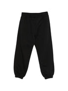 Pantatuta per bambino Moschino Kids nero con stampa logo sul davanti HUP09CLCA83 60100 MOSCHINO KIDS 