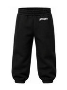 Pantatuta per bambino Moschino Kids nero con stampa logo sul davanti HUP09CLCA83 60100 MOSCHINO KIDS 
