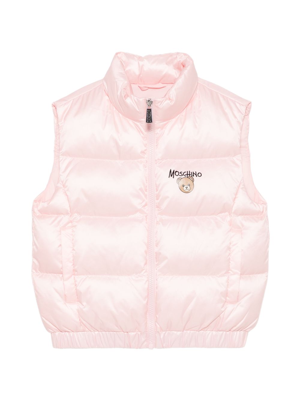 Smanicato per bambina Moschino Kids  rosa con stampa logo HUS05QL3AC3 50209 MOSCHINO KIDS 