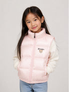 Smanicato per bambina Moschino Kids  rosa con stampa logo HUS05QL3AC3 50209 MOSCHINO KIDS 