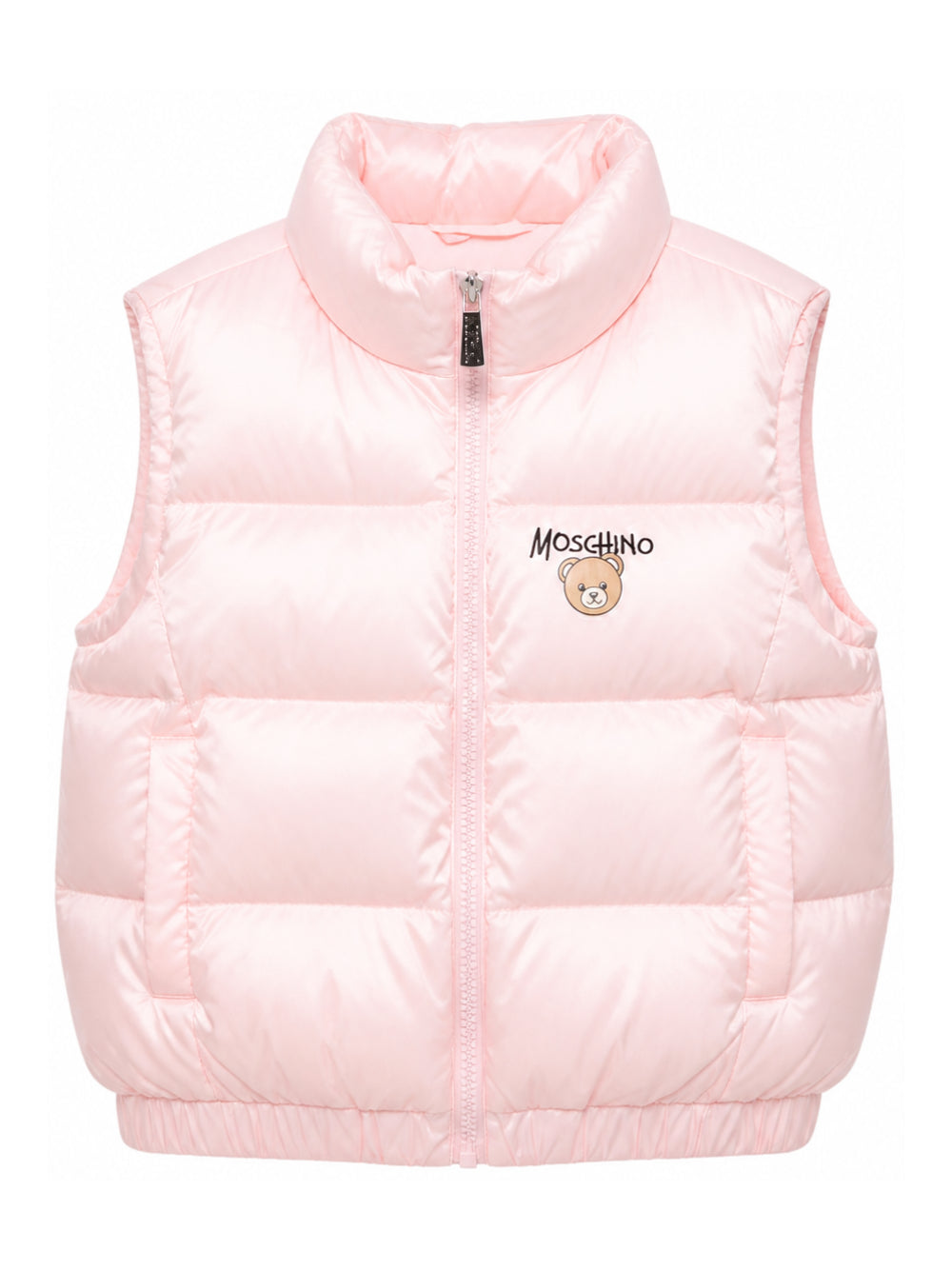 Smanicato per bambina Moschino Kids  rosa con stampa logo HUS05QL3AC3 50209 MOSCHINO KIDS 