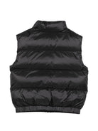 Smanicato per bambino Moschino Kids nero con stampa logo sul davanti HUS05QL3AC3 60100 MOSCHINO KIDS 