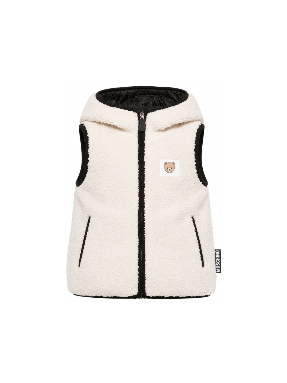 Smanicato per bambini Moschino Kids bianco  con cappuccio HUS05SLIA00 10203 MOSCHINO KIDS 