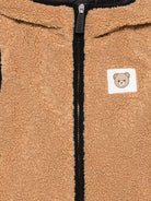 Smanicato per bambini Moschino Kids marrone con cappuccio HUS05SLIA00 20351 MOSCHINO KIDS 