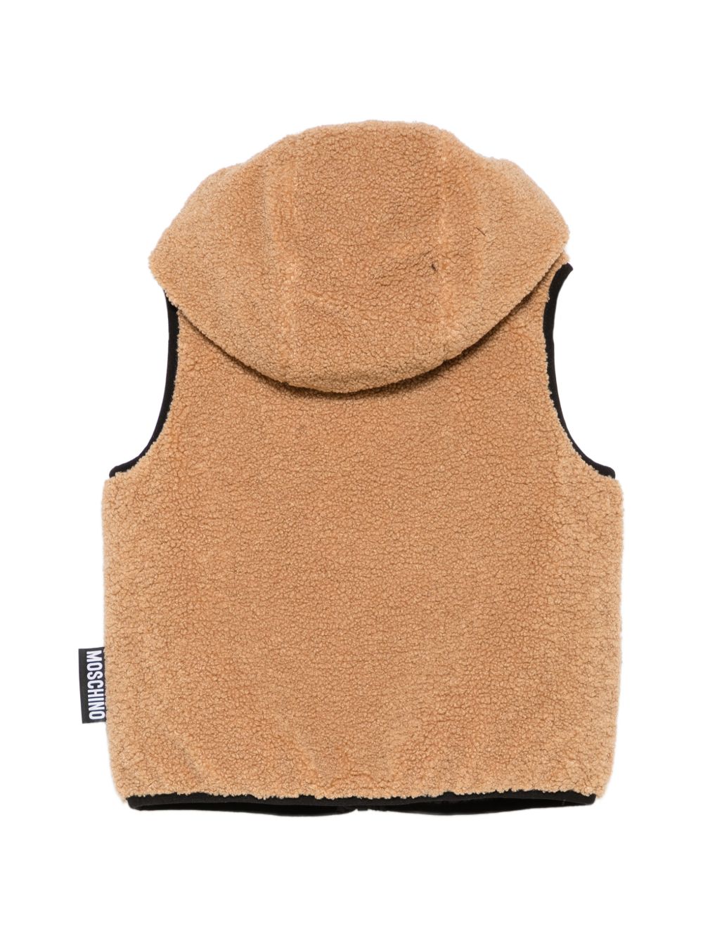 Smanicato per bambini Moschino Kids marrone con cappuccio HUS05SLIA00 20351 MOSCHINO KIDS 