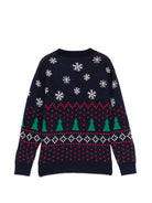 Maglione per bambino Moschino Kids blu  con applicazione orsacchiotto HUW01CLHE82 40016 MOSCHINO KIDS 