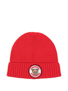 Berretto per bambini Moschino Kids rosso con ricamo Teddy Bear HUX02RLHE87 50109 MOSCHINO KIDS 