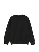 Felpa per bambini Moschino Kids nera con stampa orsetto sul davanti HXF08VLCA83 60100 MOSCHINO KIDS 