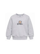 Felpa per bambini Moschino Kids grigia con stampa orsetto sul davanti HXF08VLCA83 60901 MOSCHINO KIDS 