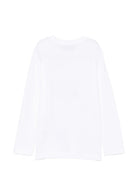T-shirt per bambini Moschino Kids bianca con motivo Teddy Bear HZO00JLAA20 10101 MOSCHINO KIDS 