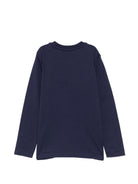 T-shirt per bambini Moschino Kids blu con motivo Teddy Bear HZO00JLAA20 40016 MOSCHINO KIDS 