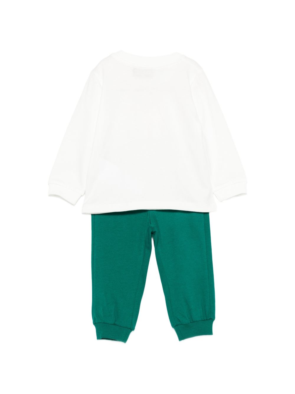 Set felpa e pantaloni per neonato Moschino Kids multicolore con stampa Teddy Bear sul davanti M6K02FLAA10 82638 MOSCHINO KIDS 