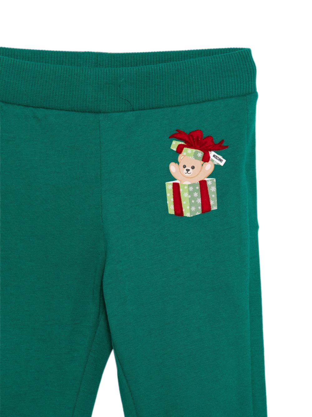 Set felpa e pantaloni per neonato Moschino Kids multicolore con stampa Teddy Bear sul davanti M6K02FLAA10 82638 MOSCHINO KIDS 
