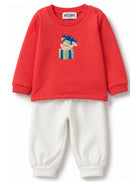 Set tuta sportiva per neonati Moschino Kids multicolore con stampa Teddy Bear M6K02FLAA10 84243 MOSCHINO KIDS 