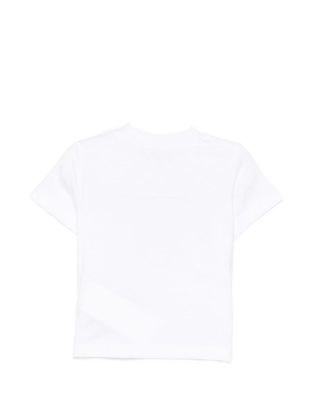 T-shirt per bambini Moschino Kids bianca con stampa orsetto sul davanti M6M047LAA34 10101 MOSCHINO KIDS 