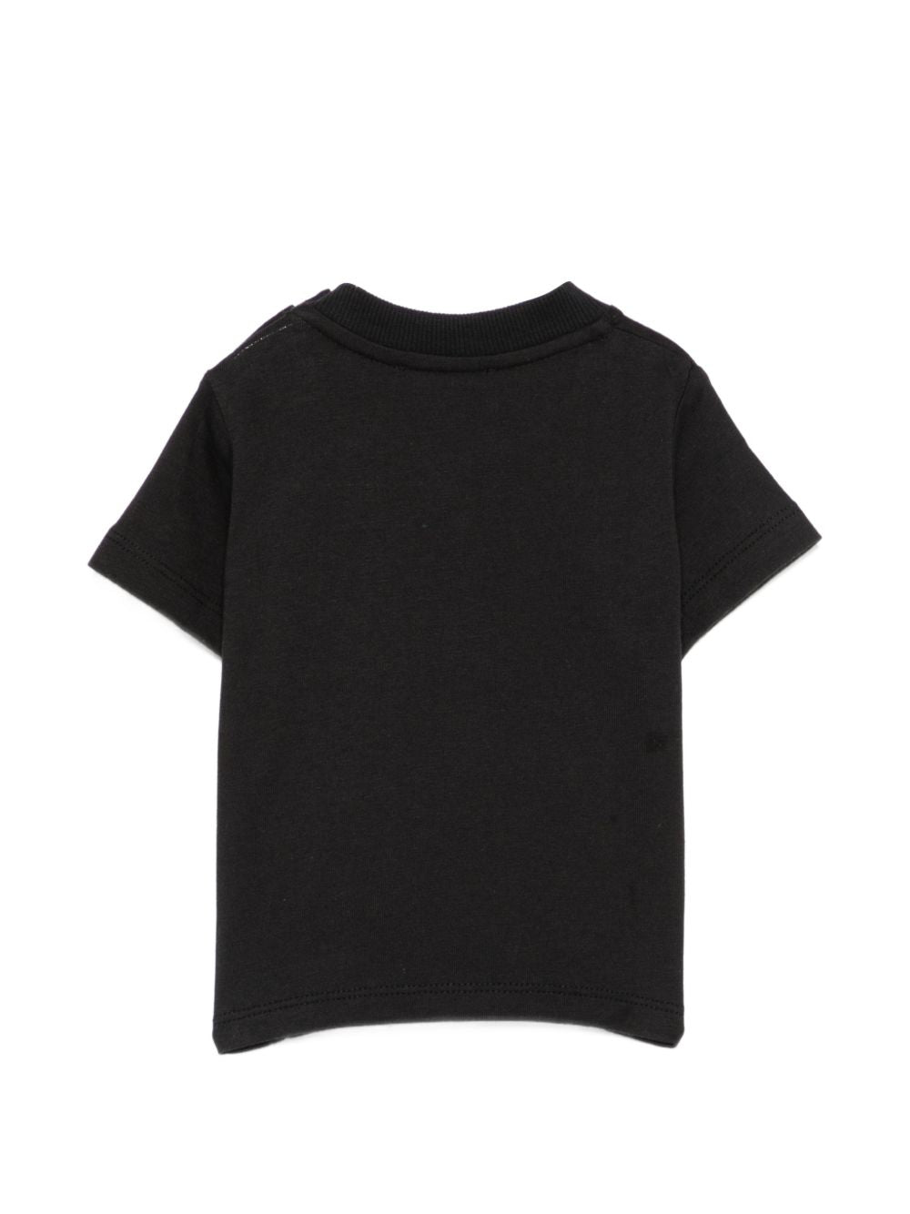 T-shirt per neonati Moschino Kids nera con stampa Teddy Bear sul davanti M6M047LAA34 60100 MOSCHINO KIDS 