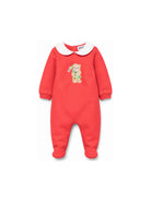 Tutina per neonati Moschino Kids rossa con Teddy e Albero di Natale M6Y037LCA61 50109 MOSCHINO KIDS 