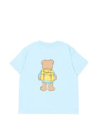 T-shirt per neonato Moschino Kids con motivo orsetto sul davanti M7M047LAA10 40304 MOSCHINO KIDS 
