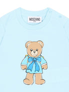 T-shirt per neonato Moschino Kids con motivo orsetto sul davanti M7M047LAA10 40304 MOSCHINO KIDS 