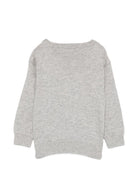 Maglione per neonato Moschino Kids grigio con logo ricamato sul davanti M9W00JLHE43 60901 MOSCHINO KIDS 