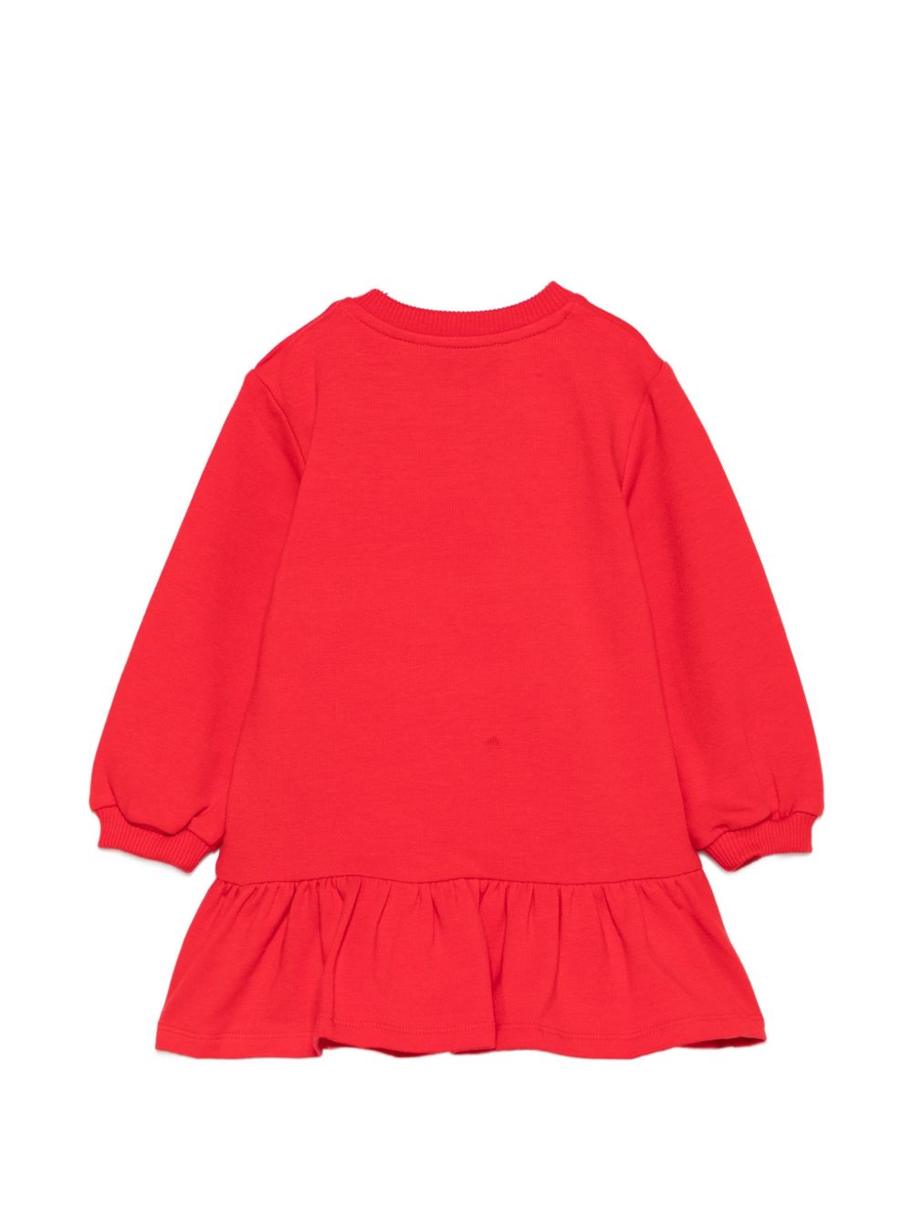 Abito per neonata Moschino Kids rosso con motivo orsetto MBV0BKLDA18 50109 MOSCHINO KIDS 