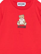Abito per neonata Moschino Kids rosso con motivo orsetto MBV0BKLDA18 50109 MOSCHINO KIDS 