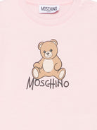 Abito per neonata Moschino Kids rosa con motivo Teddy Bear MBV0CVLCA40 50209 MOSCHINO KIDS 