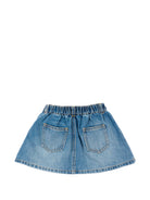 Gonna per neonata Moschino Kids denim con patch orsetto applicato MDJ01PL0E36 41040 MOSCHINO KIDS 