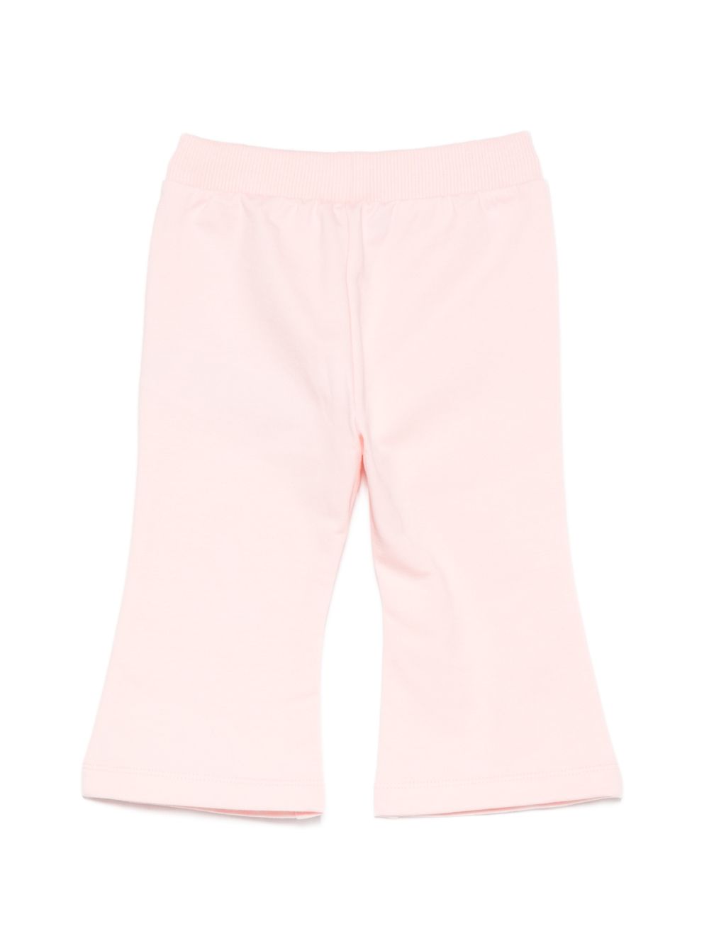 Pantaloni per neonata Moschino Kids rosa con motivo Teddy Bear MDP03NLDA63 50209 MOSCHINO KIDS 